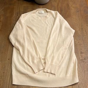 Aritzia-Wilfred oversized cream sweater